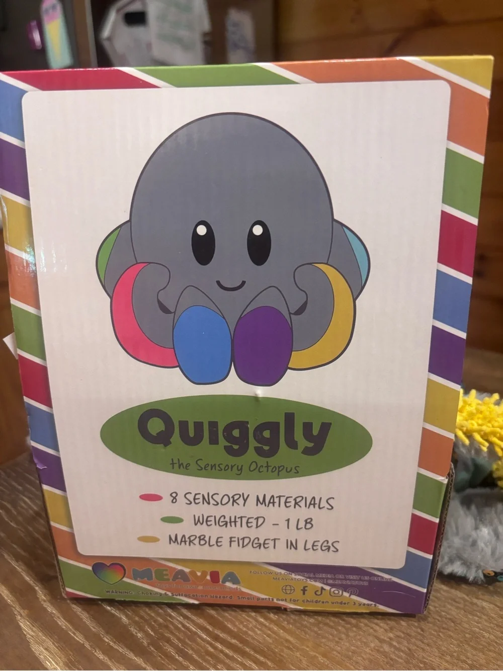 Quiggly Weighted Sensory Octopus from the Meavia FEELix collection